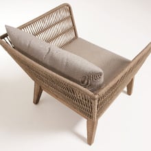 Beige Velma Rope Outdoor Armchair
